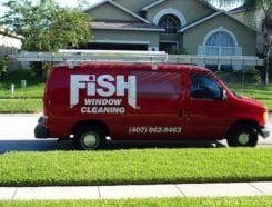 Fish Window Cleaning Van