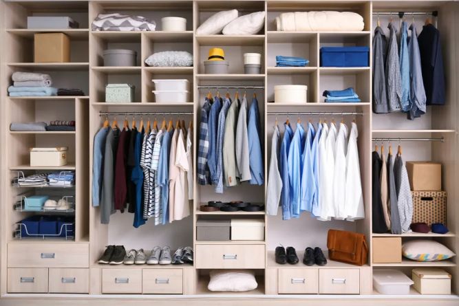 Closets By Design Franchise organized clothes closet 