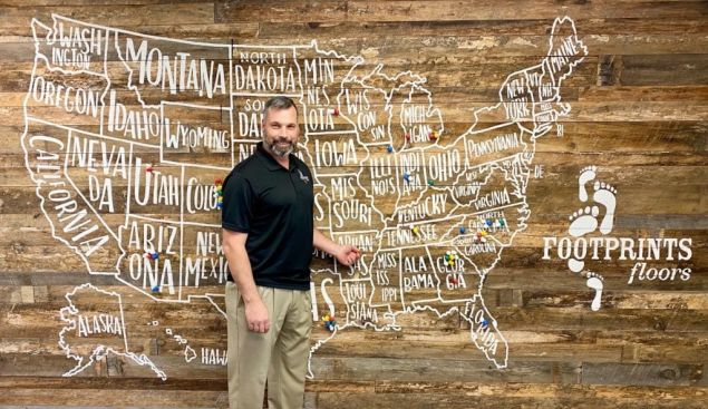 Footprints Floors Franchise expansion map
