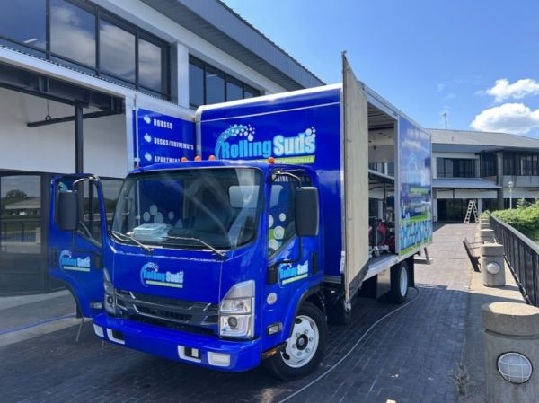 Rolling Suds Franchise Truck for Commercial Powerwashing