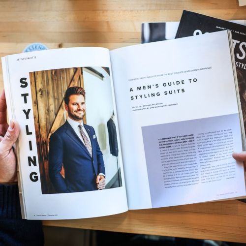 City Lifestyle Magazine Displaying A Man's Styling Article