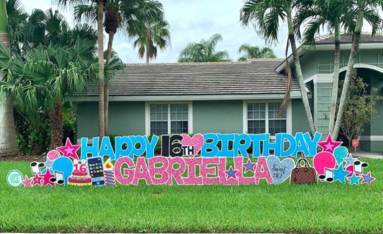 Card My Yard - Happy Birthday Yard Sign