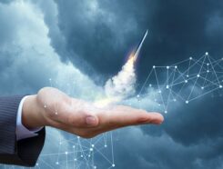 Rocket taking off signifies fastest growing franchises by state