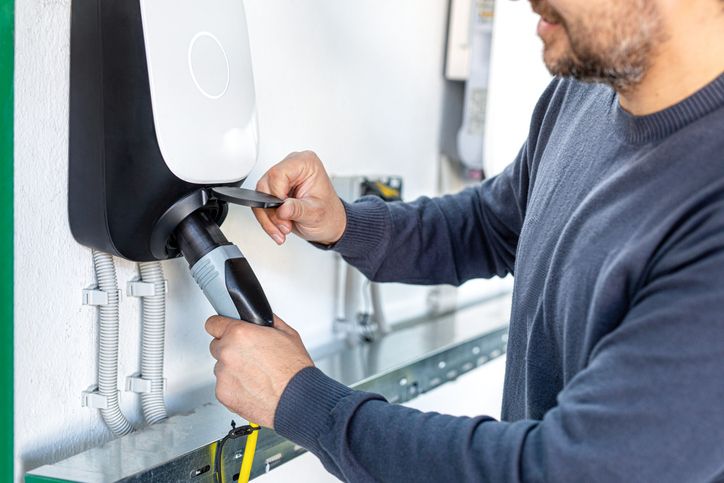 4EverCharge Franchise - Man charging his electric car