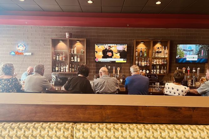 The Point Pub & Grill Franchise at the bar