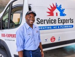 Service Experts HVAC Franchise Van and Crew