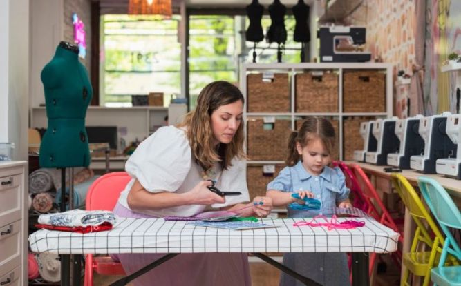 The Fashion Class Franchise owner & daughter