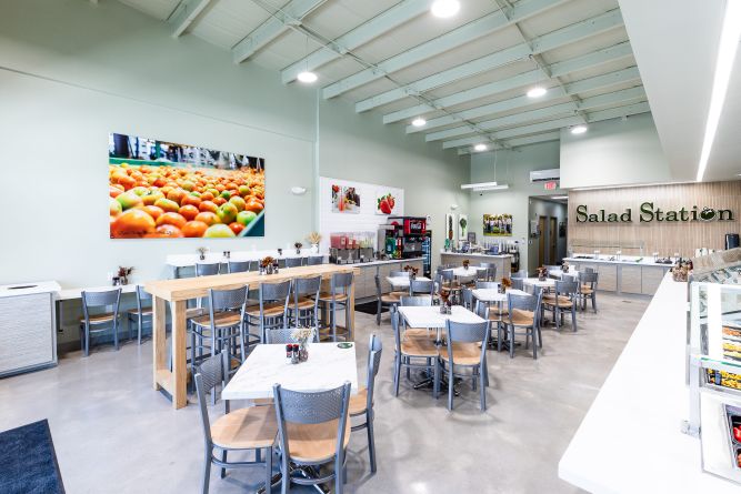 Salad Station Franchise Location Interior